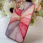 【現品】iPhone11Proケース　スマホケース　アルコールインクアート　大理石