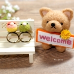 【ご依頼品】ご依頼の鳥さんリング＆welcomeヨーキーさん