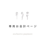  専用お会計ページ