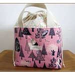 hide and seek・pink ランチトート