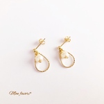 シンプルパールピアス