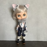 13 猫ちゃんロンパース（バッヂランダム）ブライスアウトフィット