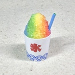 約1/6サイズ　ミニチュアフード　お祭りのかき氷　レインボー