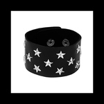 【Leather@studs×star ブレス。】レザー 星 スター レザー スタッズ ベルト ブレスレット メンズ ストリート ピープス パンク ロック ユニセックス ブラック 黒