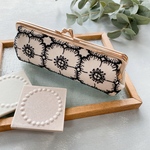 ハンドメイド　がま口　マチありペンケース