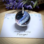 【再販】宇宙レジンペンダント 銀河 天の川 まん丸 20mm