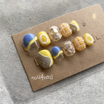 再販♡チェック×うねうねネイル♡個性派