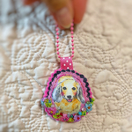 小さなワンコちゃんボールチェーンキーホルダー