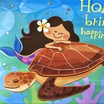 幸せ運ぶ♡ HONU＆KAPUAのキラキラポスター