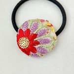 【新作】インド刺繍　ヘアゴム