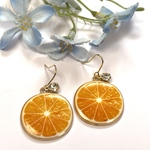 夏にピッタリ💕オレンジ🍊ピアス／イヤリング 
