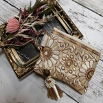 インド刺繍リボンミニポーチ