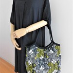 夏SALE!＊送料込み＊バタフライ＊大きなグラニーバッグ（イエロー）