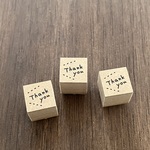 小さなThank you文字り吹き出し  はんこ