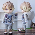 サンドベージュ　パーカーセット（ねんどろいどどーるオビツ11ボディ共有サイズ）