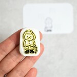 雨にも負けず！meganehankoのねこはんこ