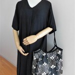 SALE!＊送料込み＊バタフライ＊大きなグラニーバッグ（モノトーン）
