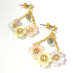 花集めピアス（パステルカラー）