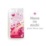 【受注生産】花の道グリッターiPhoneケース［6/6s/7/8］