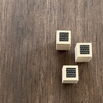 とっても小さな四角模様のはんこ