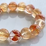 マダガスカル産☆虹入りライモナイトインクォーツのブレスレット☆12.5-13.0mm