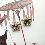 aurora night STAR pierce / earring