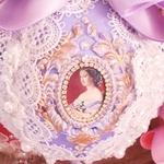 🌹 Rococo調🌹design ball・Decoupage・ユージェニー王女・送料無料