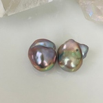 <<専用ページ>>希少　無穴　Sサイズ　グレーバロックパールピアス