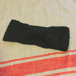 cotton hair band ブラック