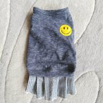 犬服！Msize！ニコちゃんデニムヒッコリースカート