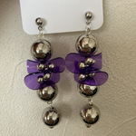 【再販未定】PVC  pierce 【 purple×silver】