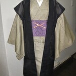 【正絹】新品 紗・ 袖なし長羽織・茄子紺・春夏羽織もの・再販はありません