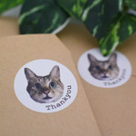 ねこFaceのThankyouシール