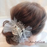 プラチナ　ホワイト　8set♡ 成人式 卒業式 結婚式 前撮り 髪飾り ヘアアクセサリー ブライダル プラチナ　ホワイト