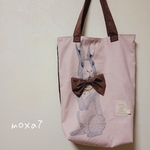 ピンクうさぎ💼トートバッグ
