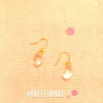 ほんのり桜色クリアピアス