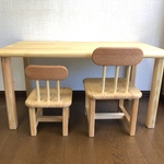 i5様専用ページ　子どもテーブル　90×50×45㎝ +椅子25センチ+20㎝各1脚