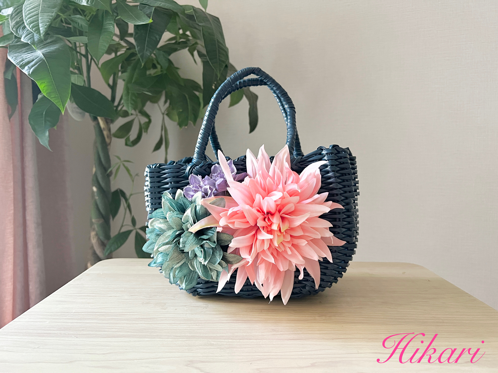花 - かごバッグの人気通販 | minne 日本最大級のハンドメイド・手作り ...