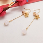 中華風　百花　ピアス（イヤリング）