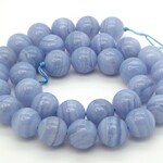 ★連売り★ ブルーレースアゲート [Blue Lace Agate] 空色　約12mm