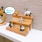 ミニチュアインテリア　階段　飾り台　木工　置物