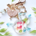 金魚猫のキーホルダー(おすわり)