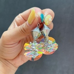 オーロラ PVCビニール ボールピアス・イヤリング