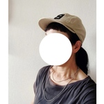 •極小真鍮ビーズのネックレス(アンティークシルバー)