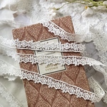 1m 綺麗 薔薇 バラ フラワー ケミカルレース ブレード 白 BK220615 ハンドメイド 手芸 素材 材料