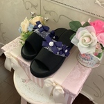❤️おリボンたっぷり❤️低反発クッションスリッパ❤️