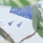 モネ『睡蓮、朝』 ピアス+アクリルパネル set