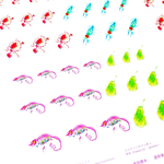 【レジン封入用】透明標本  カラーデザインフィルム