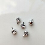 【5mm 5個】本ロジウム　スライドボール　≪カンつきタイプ≫