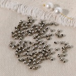 【2000個】2mm スペーサー ラウンド ロジウムシルバー